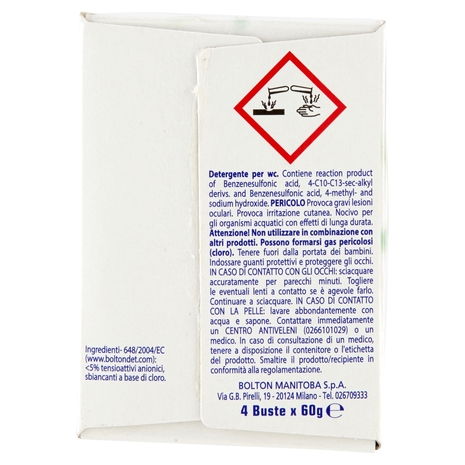 Wc Net Energy Candeggina polvere 4 Buste x 60 g